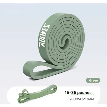 Posilovací odporová guma Aolikes pro domácí trénink | posilovací guma, cvičební pás - Typ B – zelený