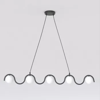 Emibig SINUS BL OPAL Černé závěsné/stropní svítidlo G9 8W MAX LED Bílá