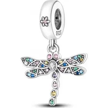 Přívěsek Stříbrný přívěsek motýl vážka tulipán | přívěsek, šperk - B4611