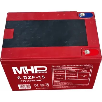 Trakční baterie Akumulátor MHPower 12 V 15 Ah