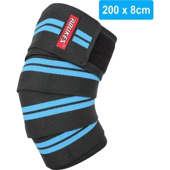 Elastická bandáž na koleno Aolikes pro posilování | bandáž, ortéza - 7164 Černá modrá