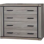 Komoda Veneti 107 x 44 x 91 cm odstíny hnědé