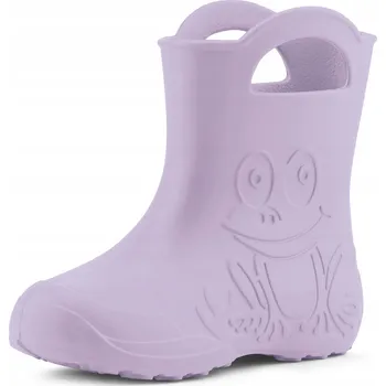 Dívčí holínky Holínky Žabky lehké pěnová guma LADEHEID Fialová 22-23