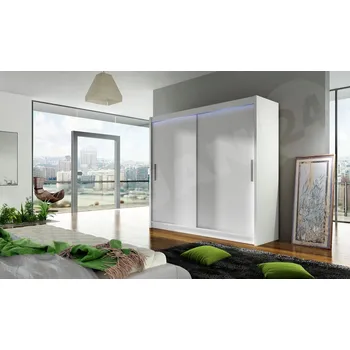 Šatní skříň Skříň Veneti FLORENCIO 180 x 215 x 57 cm bílá