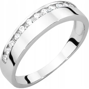 Prsten Stříbrný prstýnek Marko prsten 925 se zirkony vel.19