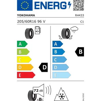 Celoroční osobní pneu Celoroční pneumatika Yokohama BluEarth-4S AW21 205/60R16 96 V přilnavost na sněhu (3PMSF)
