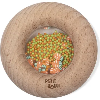 Hračka pro kojence Petit Boum - Senzorické chrastítko MRKVE