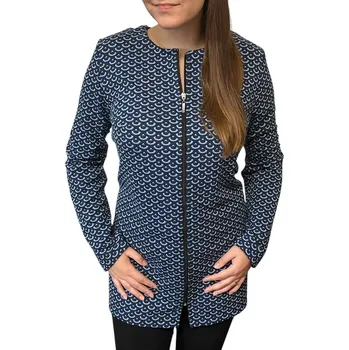 Dámské sako Delší sako Sabatti modré se vzorem Velikosti Sabatti: 48