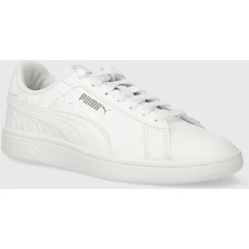 Pánská obuv Sneakers boty Puma Smash 3.0 Superlogo 395090 bílá 00X, EUR 40.5