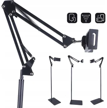 Podlahový stojan na tablet s otočnou regulací výšky 360°