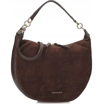 Kabelka Toscanio kabelka vak z pravé kůže hnědá