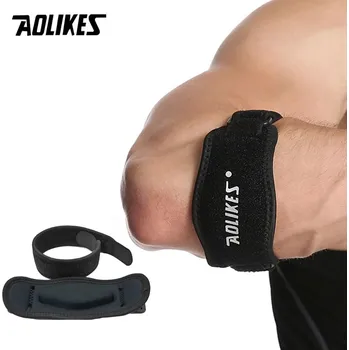 Nastavitelná loketní bandáž Aolikes proti bolesti | bandáž, ortéza - Černá tmavě šedá