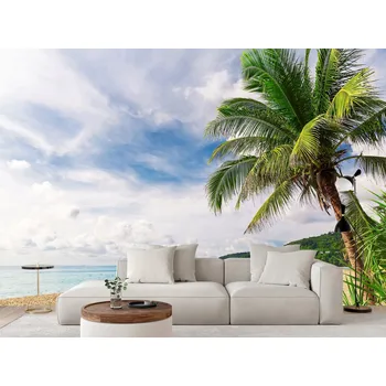 Fototapeta Fototapeta TROPICKÁ PLÁŽ PALMY BÍLÝ PÍSEK PHUKET 208 x 146 cm