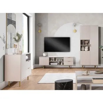 Obývací stěna Nábytek do obývacího pokoje Veneti, béžové odstíny