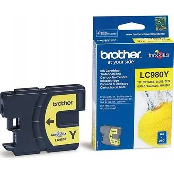Žlutá inkoustová kazeta Brother LC980Y (yellow)