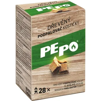 Podpalovač Podpaľovač PE-PO®, drevný, 28 ks, rozpaľovač na gril, kachle, krby, pece