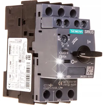 Jistič Motorový spouštěč 3P 2,8-4A 1Z 1R S00 3RV2011-1EA15 3RV2011-1EA15