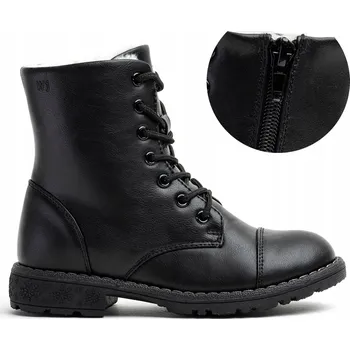 Dámská obuv Kotníkové Kotníkové Boty ZATEPLENĚNÉ z ovčí kůže, lehký dezén podrážky ZIP, zesílené Wojtyłko