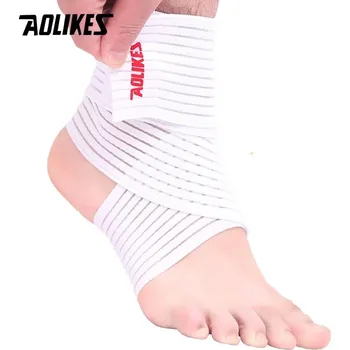Elastická bandáž kotníku Aolikes | bandáž, ortéza - Bílý
