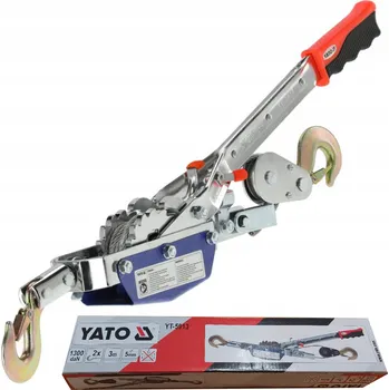 lanový naviják YATO LANový ZDVIHÁK RUČNÍ SILNÝ 1325KG 1,32T 1300 DAN YT-5913