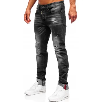 Pánské džíny PÁNSKÉ ČERNÉ DŽÍNY SLIM FIT MP0126N DENLEY_29/S