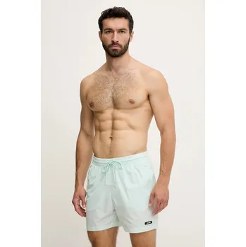 Pánské kraťasy Plavkové šortky Calvin Klein KM0KM01111 zelená 07A, vel. L