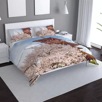 Povlečení Sablio Povlečení Čínská věžička - 140x220 / 90x70