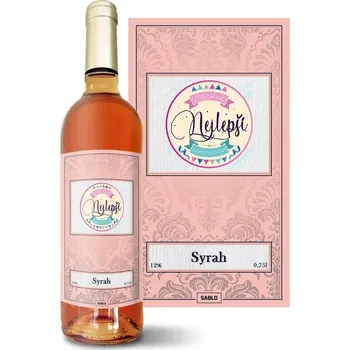 Víno Sablio Růžové víno Všechno nejlepší k narozeninám: 0,75 l