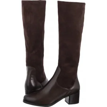 Dámské kozačky Caprice dámské kozačky ke kolenům na blokovém podpatku, velikost 39