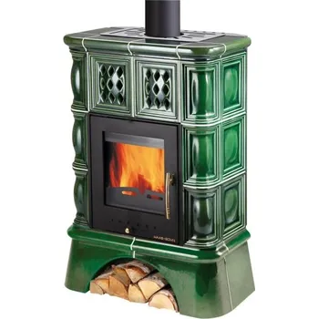 Krbová kamna Haas+Sohn EBOLI AL II kachlová kamna s výměníkem a vychlazovací smyčkou - kachle tabak, podstavec černý, Haas+Sohn EBOLI AL II kachlová kamna s výměníkem a vychlazovací smyčkou - kachle zelená, podstavec černý, Haas+Sohn ALYTUS II kachlová kamna s výměník