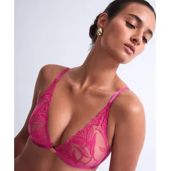 Souprava dámského spodního prádla Podprsenka braletka AUBADE (6B10-08), Barva růžová, Velikost S