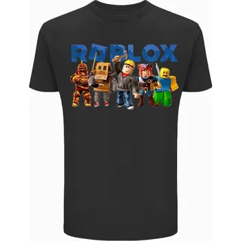Chlapecké tričko Dětské tričko Roblox 003 12-14 Černé