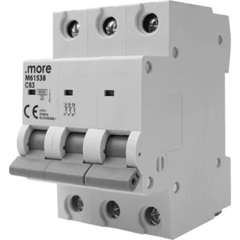 Jistič Jistič 6kA 3P Charakteristika C 63A pro propojovací lištu U