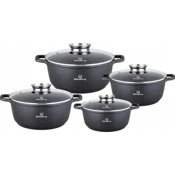 Sada nádobí Sada hrnců KlonBerg premium hliníková 8 dílů