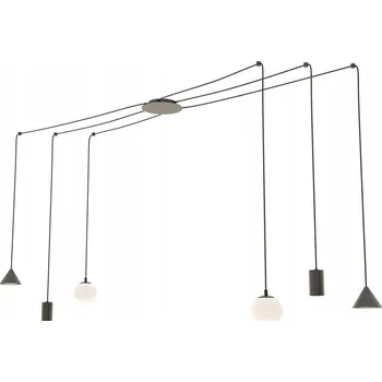 Emibig FUJI 6 BLACK Závěsné svítidlo Ocel práškově lakovaná Černá 10