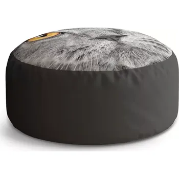 Taburet Sablio Taburet Circle Kočičí pohled: 38x48 cm