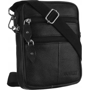 Kabelka Pánská taška přes rameno Rovicky, brašna kabelka přes rameno, prostorná, černá, klasická