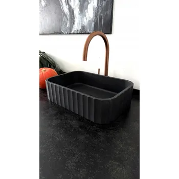 Umyvadlo Betonové umyvadlo na desku 46x30 cm. Loftový industriální styl. Zakázková výroba.