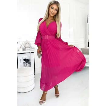 Dámské šaty Maxi koktejlové šaty Numoco s plisovaným vzorem, univerzální velikost