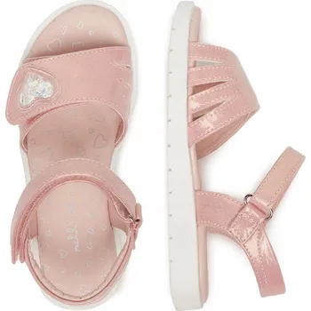 Dívčí sandály Nelli Blu dětské sandály textilní růžové velikost 27