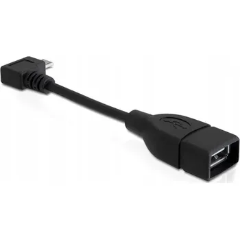Datový kabel Kabel Delock USB - microUSB typ B, 0,11 m, černý