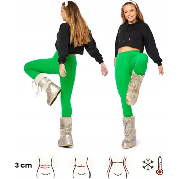 Dámské legíny Dámské legíny legíny zateplené BLV50-321 Zelená S