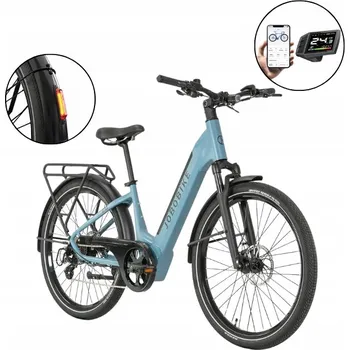 Elektrokolo Elektrokolo JOBOBIKE DYNO - modré MĚSTSKÉ ELEKTROKOLO, DOJEZD 90 km