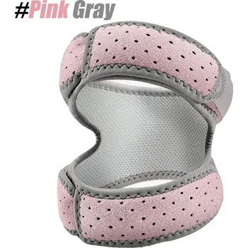 Nastavitelná neoprenová bandáž kolene Plus Size | bandáž, ortéza - růžová šedá