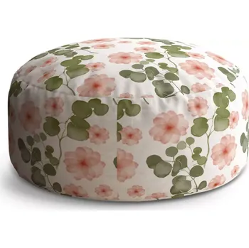 Taburet Sablio Taburet Circle Jarní květy: 38x48 cm