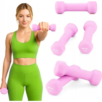 SADA ČINEK S NEOPRENOVÝM POVRCHEM 2X0,5KG ZÁVAŽÍ PRO CVIČENÍ GYMTEK