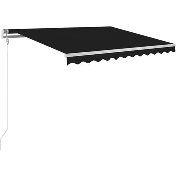 Stínicí technika Výsuvná zahradní markýza antracitová 300 x 250 cm s dálkovým ovládáním