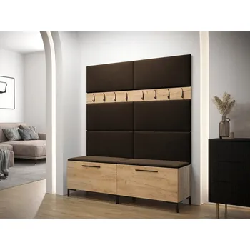 Šatní skříň Šatní skříň Veneti ANDORA 168 x 196 x 46 cm, odstíny hnědé