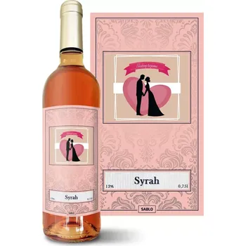 Víno Sablio Růžové víno Blahopřejeme: 0,75 l