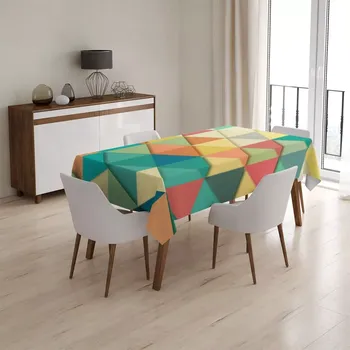 ubrus Sablio Ubrus Trojúhelníky - 90x90 cm